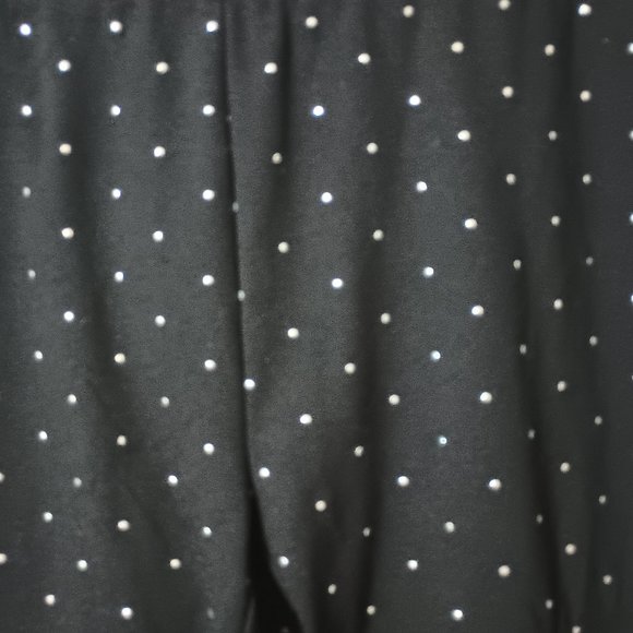 EUC~ Philosophy Woman Republic Clothing Black Pants with Silver Dots (1X) - Picture 2 of 4